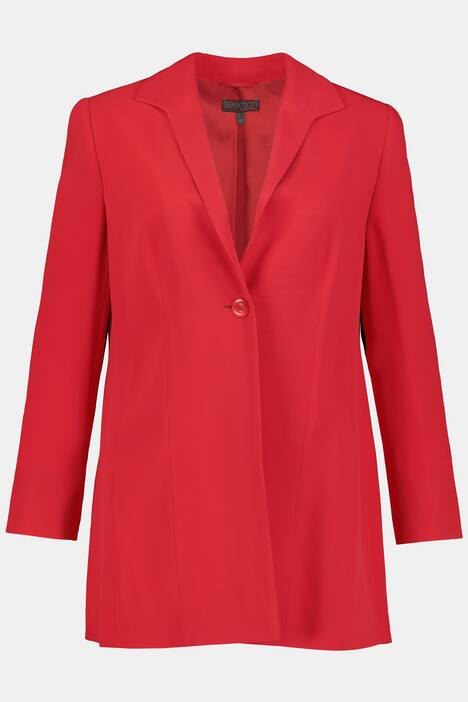 Smooth Falling Lycell Blend Lined Blazer