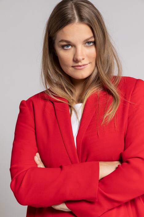 Smooth Falling Lycell Blend Lined Blazer