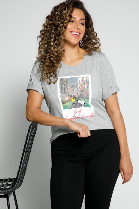 T-shirt, motif de Snoopy à Venise, manches courtes