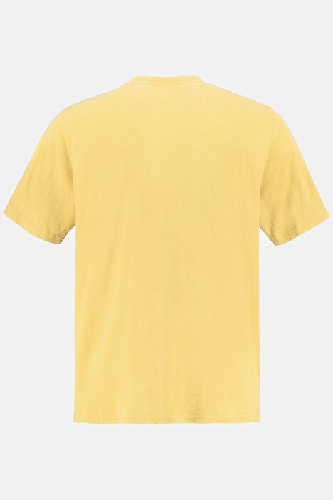 T-shirt, vintage unicaat look, korte mouwen, gevlamde jersey
