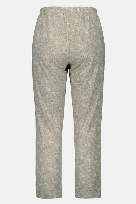 Pyjama, Zierkante, Spitzendruck, Biobaumwolle