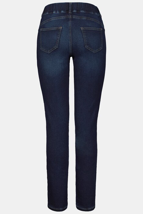Jeggings Julia, schmal, Schmuckdetail, Sweatdenim