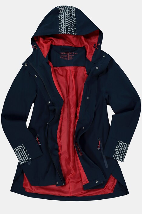 Funktionsjacke, wasser-, winddicht, Kapuze, Reflektoren