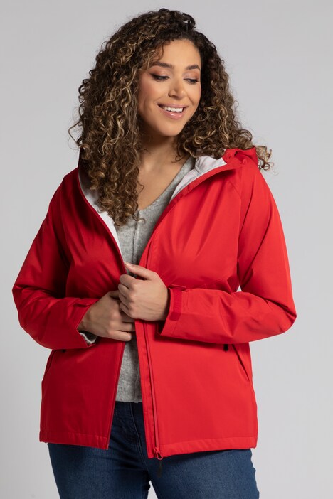 Funktionsjacke, wasserabweisend, atmungsaktiv, Kapuze