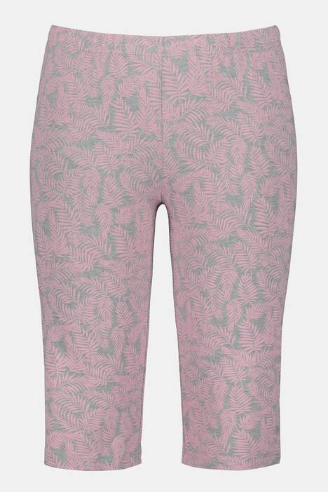 Radlerhose, Blättermuster, Stretchkomfort