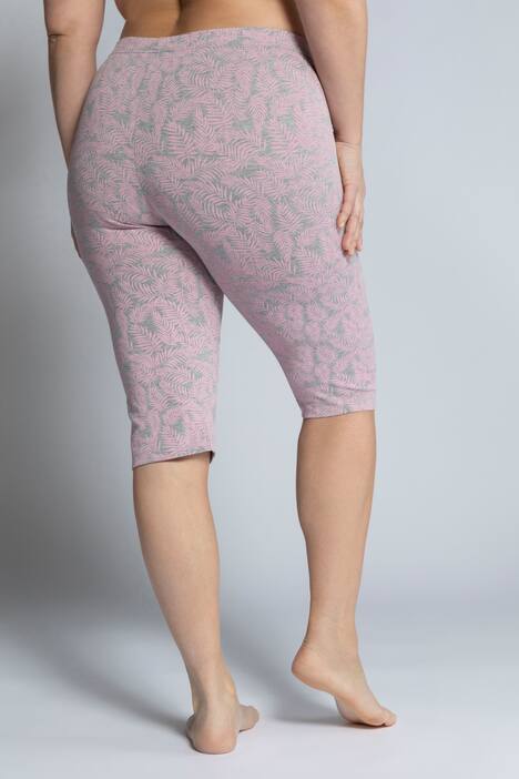 Radlerhose, Blättermuster, Stretchkomfort