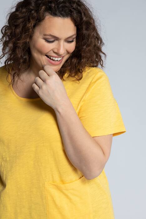 T-Shirt, oversized, Rundhals, Halbarm, Biobaumwolle