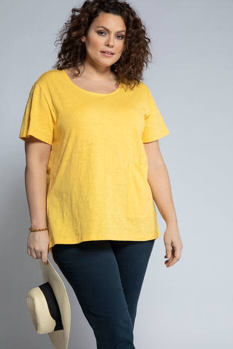 T-Shirt, oversized, Rundhals, Halbarm, Biobaumwolle