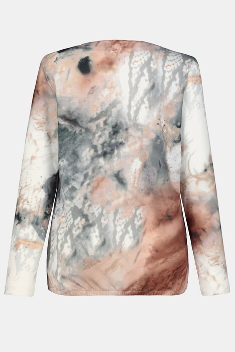 Shirt, Schriftdruck, Gummisaum, Langarm