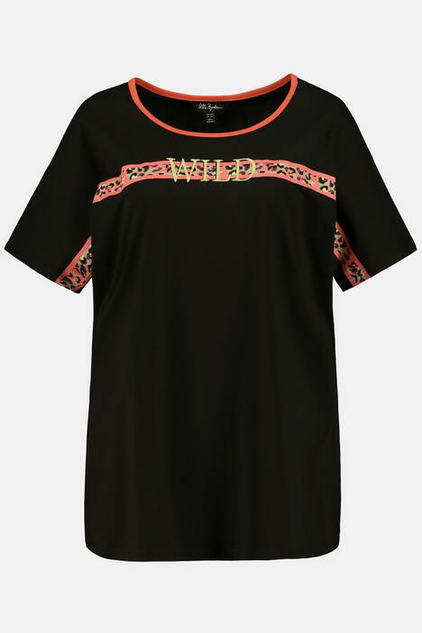 Pyjama-Shirt, Animalstreifen, Oversized, Biobaumwolle