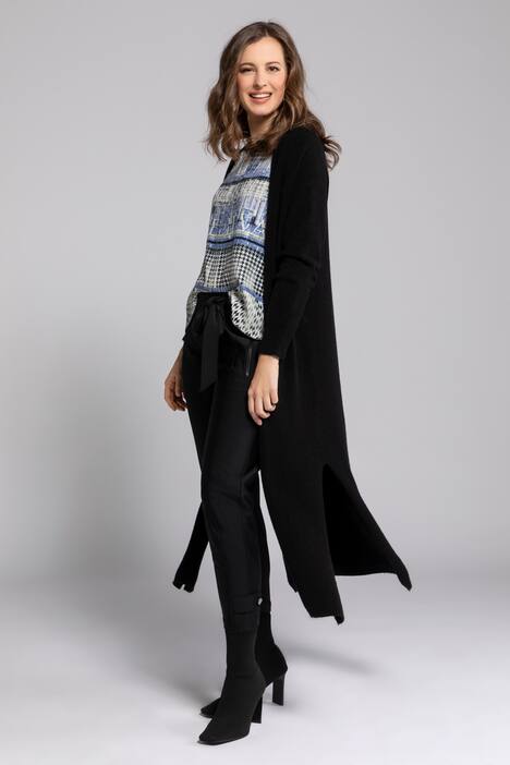 Strickjacke Identity, offene Longform, Langarm