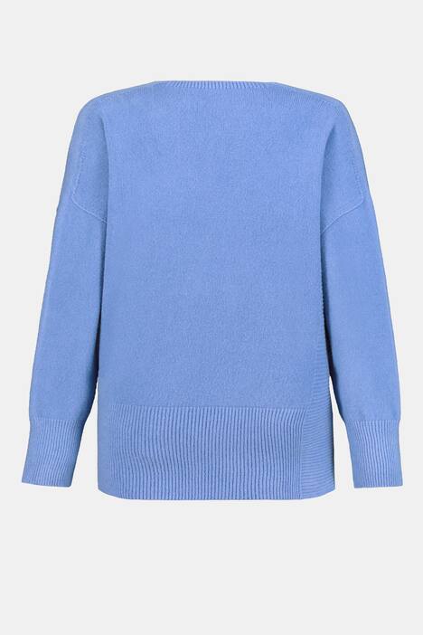 Pullover Identity, seitlicher Saumschlitz, Langarm