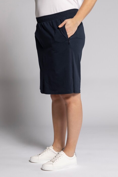Jupe-culotte, jersey, poches zippées