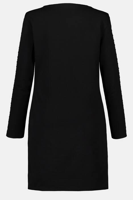 Kleid Identity, Rundhals, Langarm, Print, Spitze
