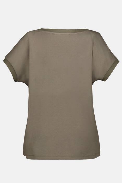T-Shirt, Identity, oversized, V-Ausschnitt, Halbarm