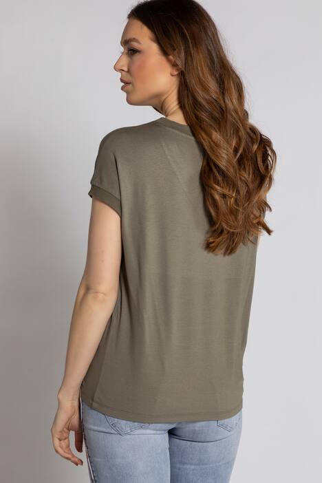 T-Shirt, Identity, oversized, V-Ausschnitt, Halbarm