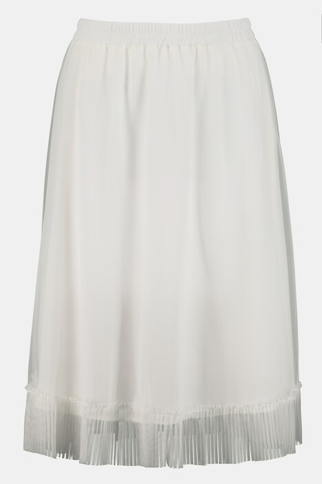 Petticoat, Unterrock, Plissee-Saum, blickdichtes Futter