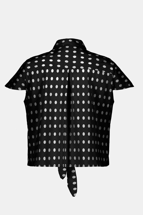 Bluse, Binde-Saum, Slim, Cup-Ärmel
