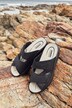 Mules homme Jomos, cuir et brides velcro - jusqu'au 50