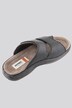 Mules homme Jomos, cuir et brides velcro - jusqu'au 50