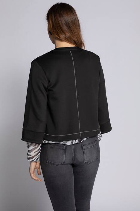 Jacke Identity, Boxy Fit, Stehkragen, 3/4-Ärmel