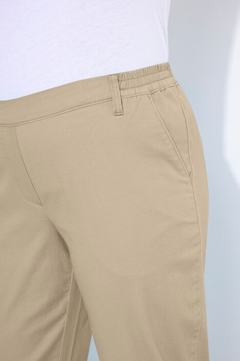Chino Rena, deels elastische tailleband, toelopende pijpen