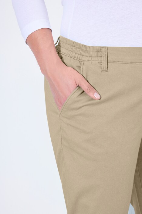 Chino Rena, deels elastische tailleband, toelopende pijpen
