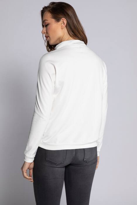 Sweatshirt Identity, Stehkragen, Langarm, Zebra Motiv
