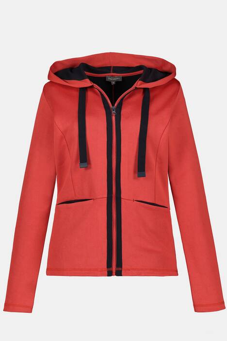 Sweatjacke, Double-Face, Kapuze, feel good
