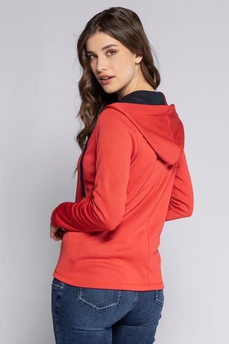 Sweatjacke, Double-Face, Kapuze, feel good