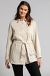 Chemise longue, lin doux, lien à nouer