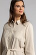 Chemise longue, lin doux, lien à nouer