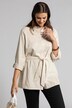 Chemise longue, lin doux, lien à nouer