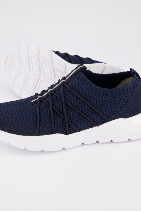 Sneakers Jana, StretchKnit, cuir velours, largeur H