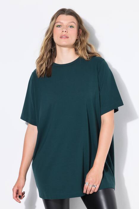 Longshirt, langer Classic Shape, Halbarm