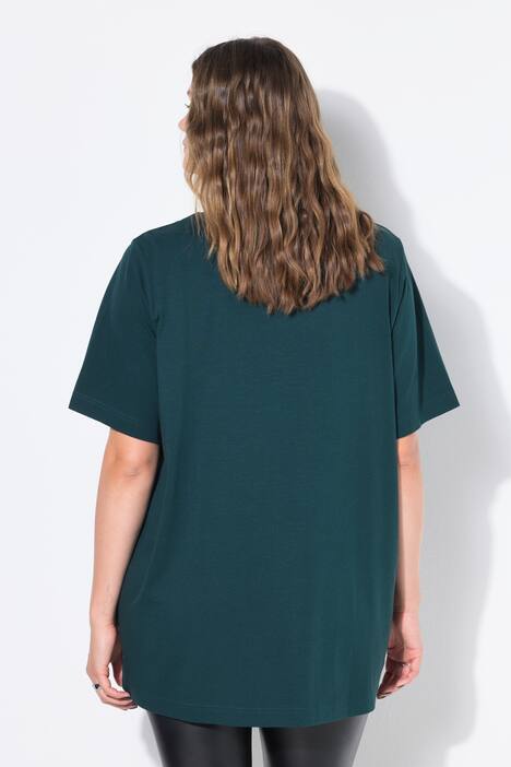 Longshirt, langer Classic Shape, Halbarm