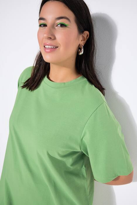 Longshirt, langer Classic Shape, Halbarm