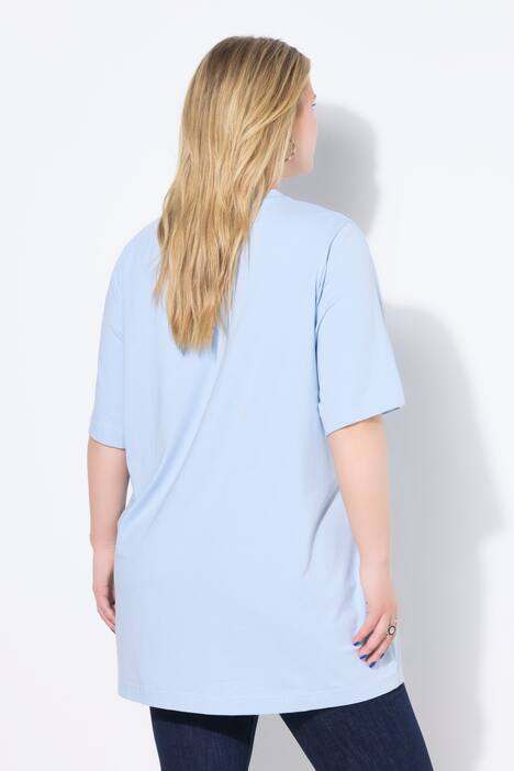 Longshirt, langer Classic Shape, Halbarm