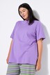 Longshirt, ronde hals, halve mouwen, lang model