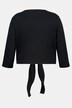 Bolero, chaqueta corta, jersey, mangas 3/4, nudo en la parte inferior