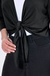 Bolero, chaqueta corta, jersey, mangas 3/4, nudo en la parte inferior