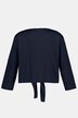 Bolero, kort jakke, jersey, 3/4-lange ærmer, kantknude