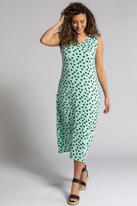 Maxikleid, 2er-Pack, uni/Muster, V-Ausschnitt, ärmellos