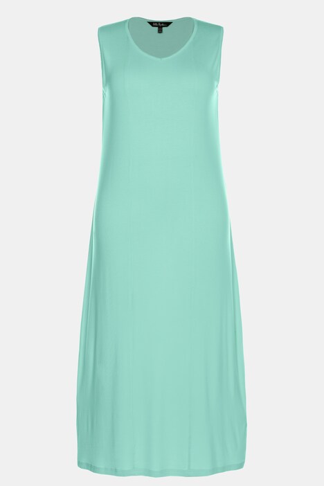 Maxikleid, 2er-Pack, uni/Muster, V-Ausschnitt, ärmellos