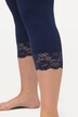 Pantaloni Capri con pizzo elasticizzato sull'orlo, fino alla tg. 72/74