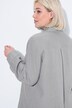 Bluse, lin, åpen krage, lange ermer