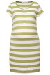 Šaty, žerzej, krátké rukávy, řasení po stranách, biobavlna, GOTS