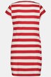 Robe Bellieva en jersey à manches courtes, fronces latérales. Coton bio, GOTS