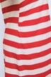 Robe Bellieva en jersey à manches courtes, fronces latérales. Coton bio, GOTS