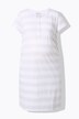 Robe Bellieva en jersey à manches courtes, fronces latérales. Coton bio, GOTS
